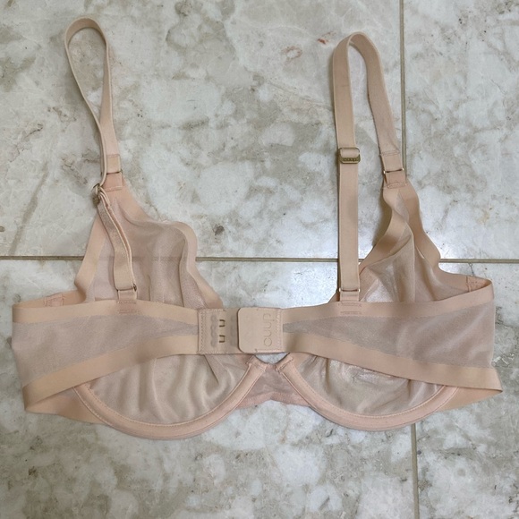 Cuup Mesh Plunge Bra in Blush - Picture 7 of 10